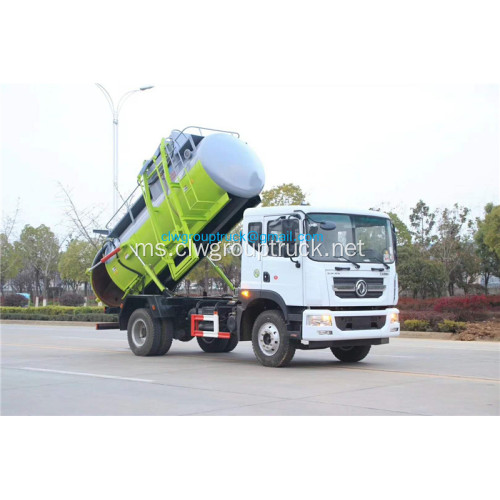 Kapasiti tangki Dongfeng 8.5CBM trak sampah